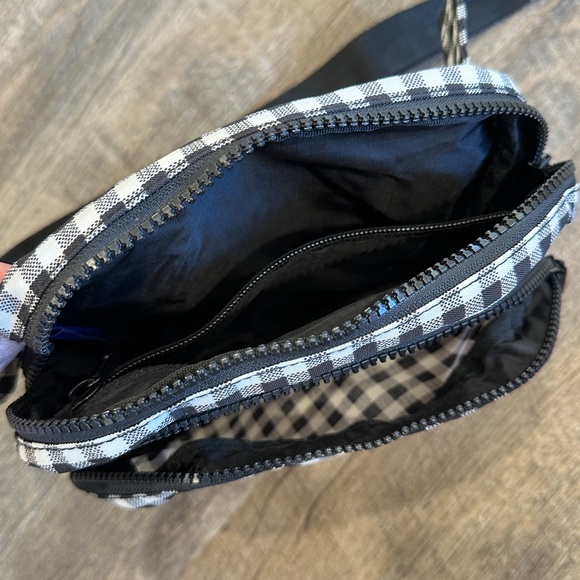 Baggu Gingham Black and White Fanny/Belt bag Crossbody - Picture 3 of 4